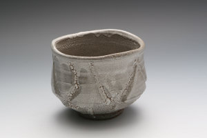 彫唐津茶碗